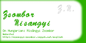 zsombor misangyi business card