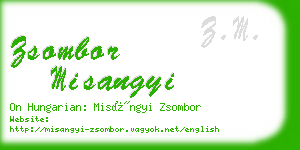 zsombor misangyi business card